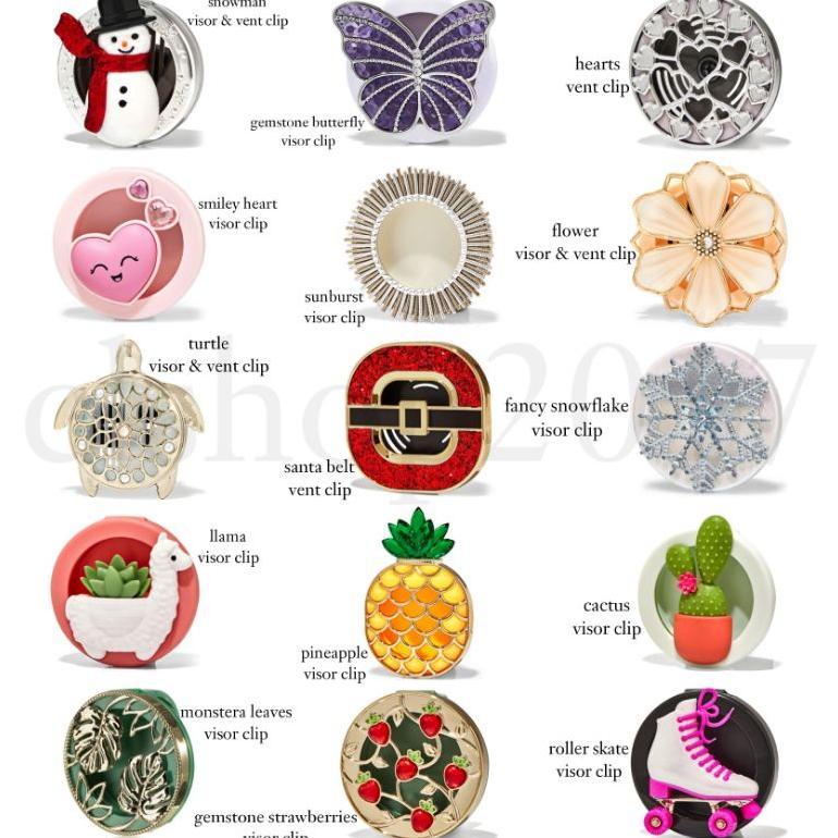 ONSALE [HOLDER ONLY] BATH & BODY WORKS BBW SCENTPORTABLE HOLDER FOR CAR VISOR VENT CLIP TYPE TEMPAT 