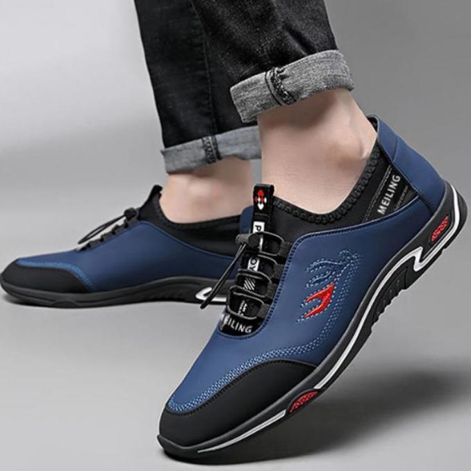 GenGeGo  Sepatu kulit pria yang mudah dipotong dan sepatu kerja pria