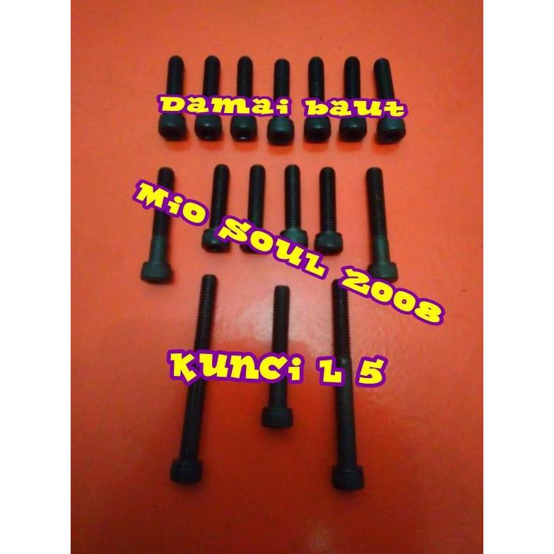 Baut L Hitam Block Cvt Mio Soul 2008 High Quality