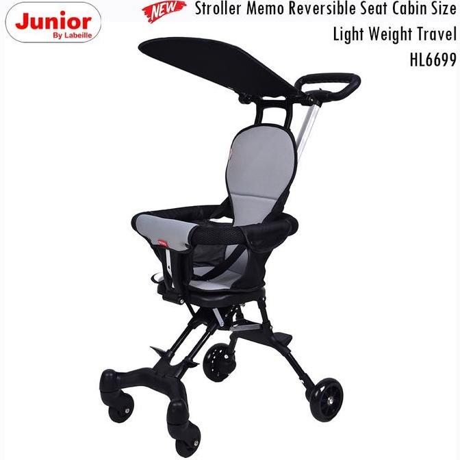 TERBARU Junior Labeille HL6699 Baby Stroller Memo Reversible Seat Cabin Size Light Weight Travelling