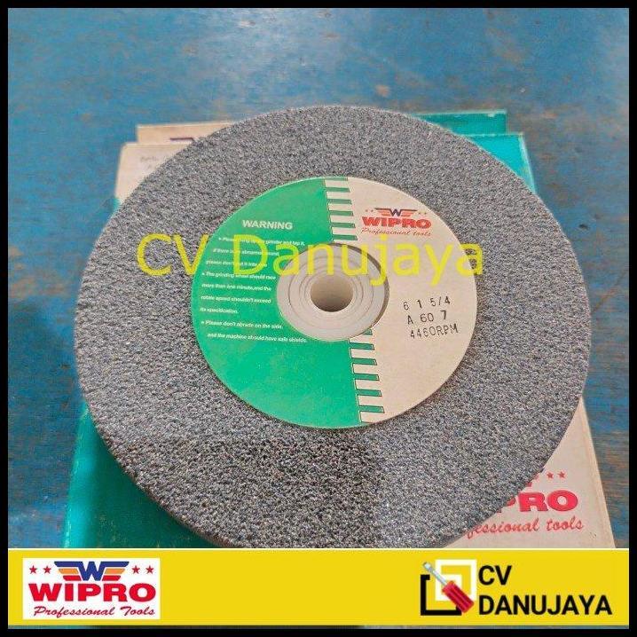 GRATIS ONGKIR BATU GERINDA GURINDA DUDUK 6" 6 INCHI 6 INCH A60 A 60 #60 GRIT GRADE 60 WIPRO