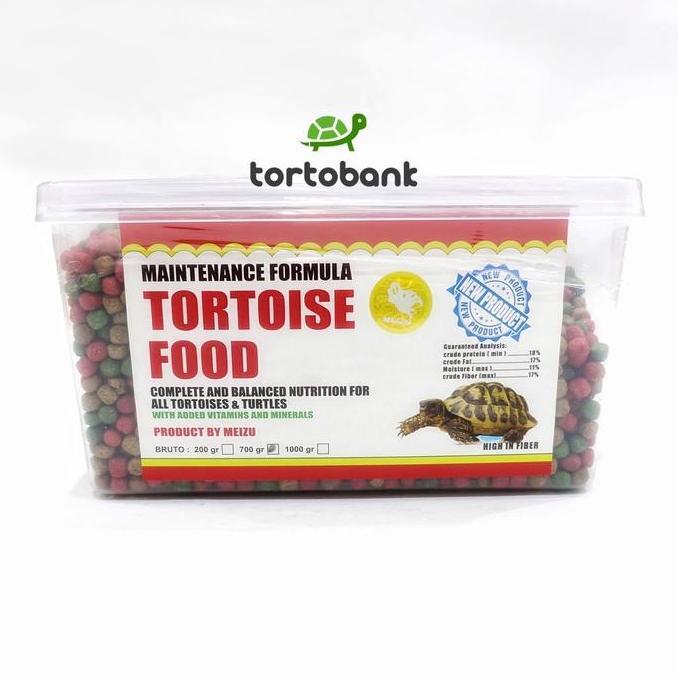 MEIZU TORTOISE FOOD 700 GRAM - MAKANAN KURA SULCATA PARDALIS ALDABRA INDIAN STAR BURMESE STAR REDFOO