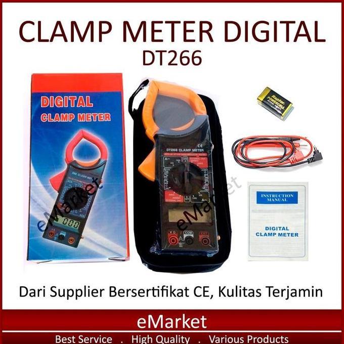 Tang Ampere Digital DT266 ~ Clamp Meter DT 266 ~ Amper ~ Multimeter