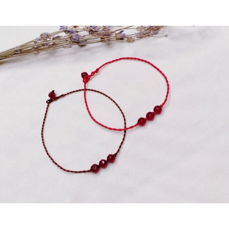 OFFICIAL` Gelang kaki Mini Simple Modis Tali Nylon/ Tali Giok.