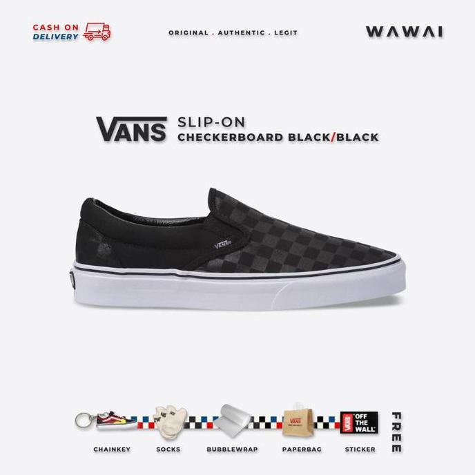 Vans Slip On Checkerboard Black / Black