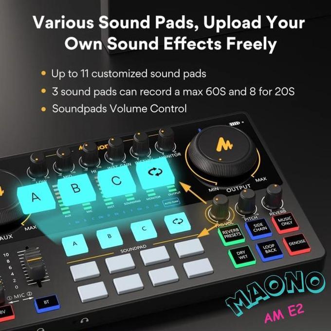 Bahreee_ - Maono Maonocaster E2 E 2 Live Streaming Soundcard Original