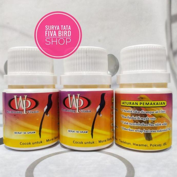 Tqs Wp Best Breeding Murai Batu 50Gram Vitamin Ternak Burung Murai Batu