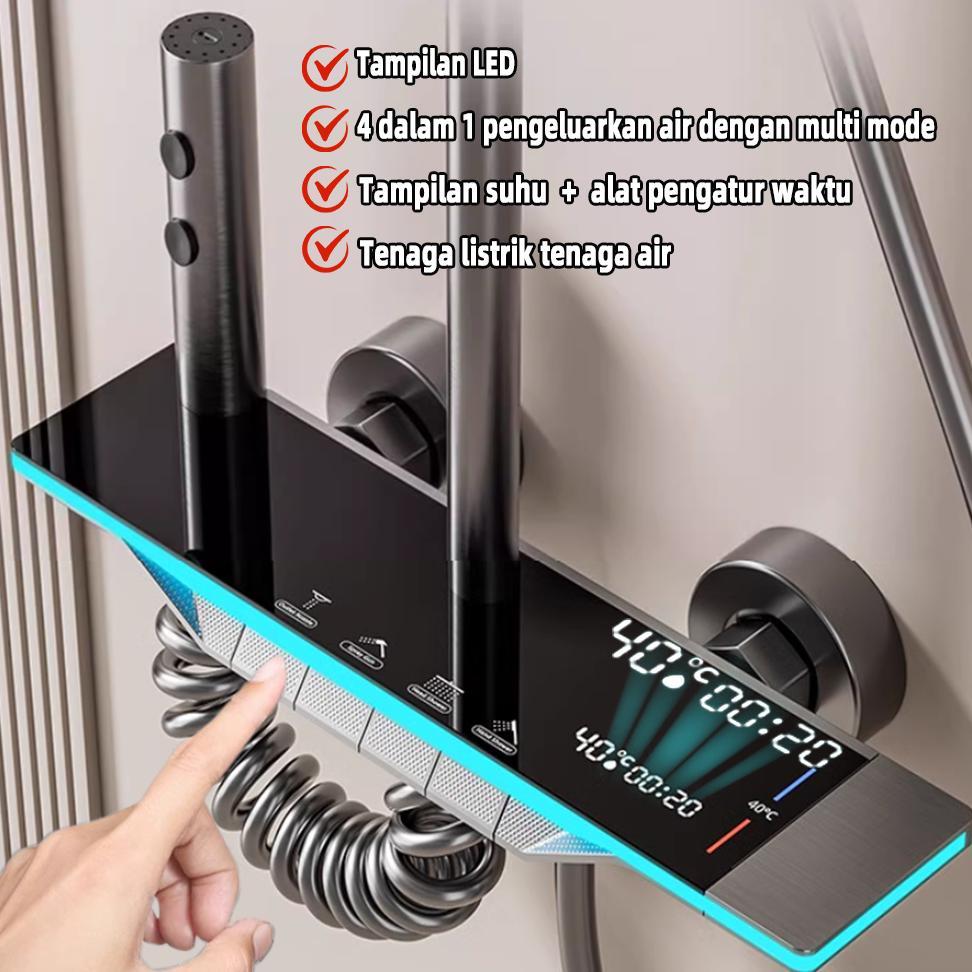 Luxury Shower Led/Shower Digital/Shower Led Panas Dingin/Shower Kamar Mandi Satu Set/Shower Panas Di