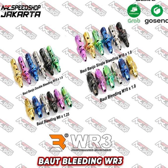 Baut Titanium Wr3 Baut Bleeding / Buangan Angin Wr3 Terbaru