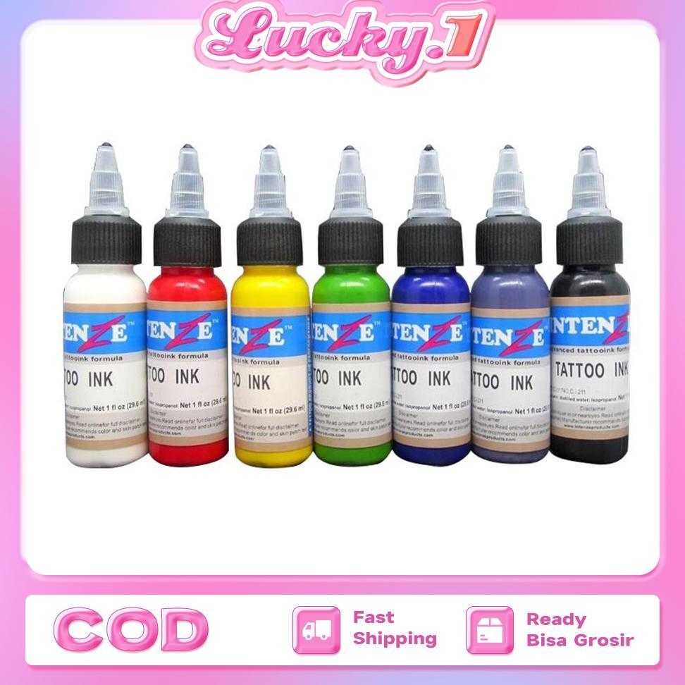 7 Warna/set Tinta Profesional Tato Tinta Tattoo Tinta Set Pigmen Tinta Tato Permanen