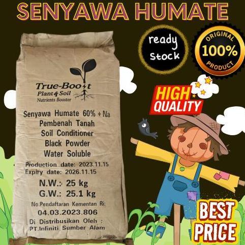 PROMO Asam Humat ( 25 kg ) 85 % . Pembenah tanah / Asam Humate / Humic Acid BISA GOSEND