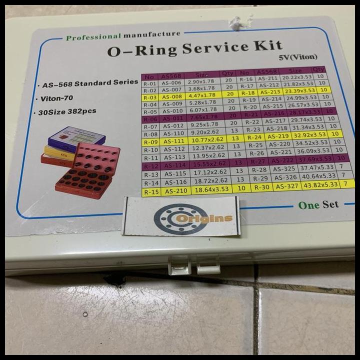 GRATIS ONGKIR ORING KIT SET INCHI TAHAN PANAS SAMPAI 220 DERAJAT 