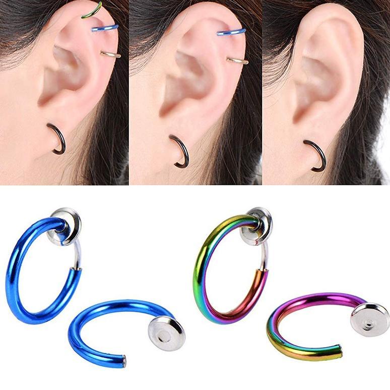 GARANSI` COD 1 Pcs Anting Ring Jepit/Anting Jepit/Anting Non Tindik/Anting Bulat Jepit/Anting Bulat 