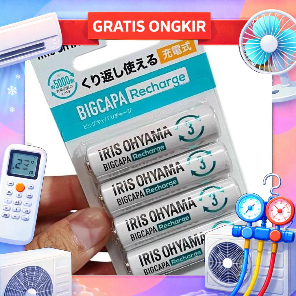 Battery Iris Ohyama 950Mah Ni-Mh / Baterai Mini 4Wd Iris Ohyama Japan Gosend