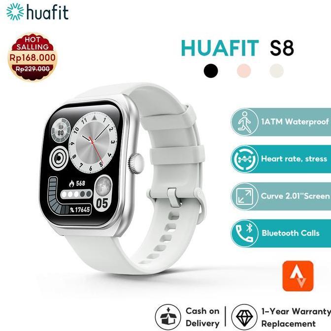 ROBYSELLER2 - 24H SHIP & GARANSI 1 TAHUHUAFIT S8 CURVE SMARTWATCH 100%BARUORIGINA | LAYAR 3D LENGKUN