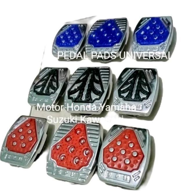 BANOKILO_ECER - 1 SET COVER PIJAKAN PEDAL GIGI DAN REM BESI ANTI SLIP UNIVERSAL UNTUK SEMUA JENIS MO