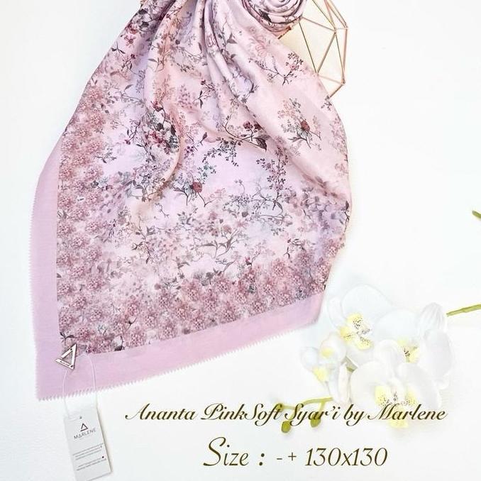 Marlene - VOILE PRINT SYARI | Hijab Segiempat Voal Motif Syari Jumbo