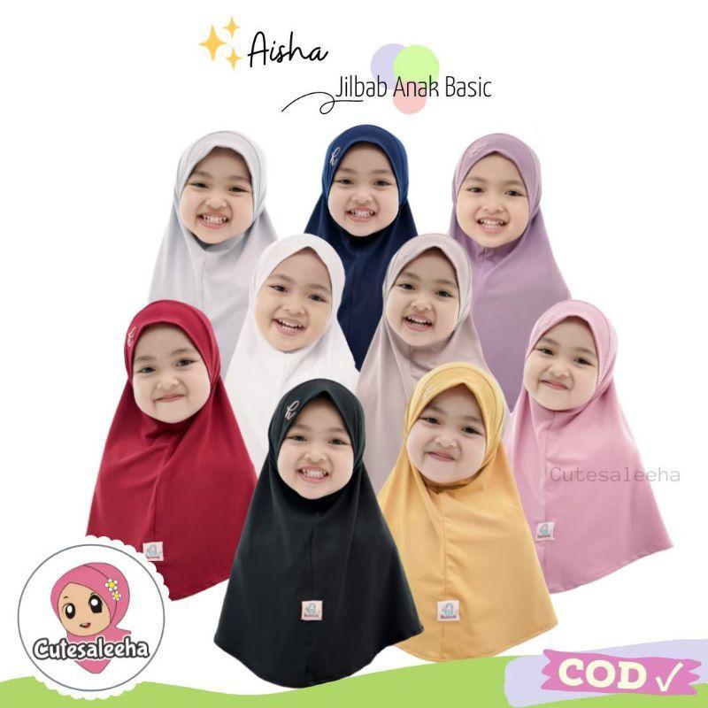 Cutesaleeha - Kerudung Anak Jilbab Anak Aisha Hijab Anak Bayi Perempuan Jilbab Anak Premium