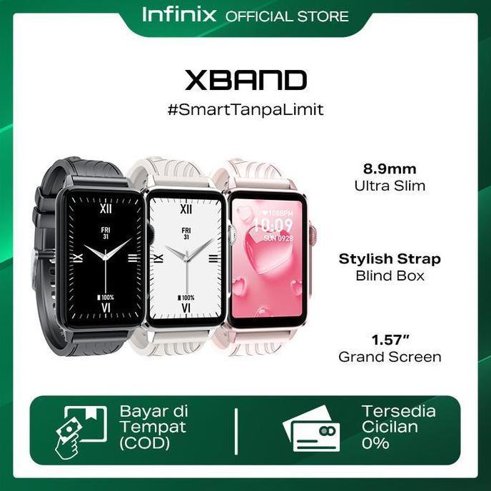 BLOODIBURS - INFINIX SMARTWATCH XBAND XW4B - 1.57 INCH FULL TOUCH HD - BATTERY 23 MAH