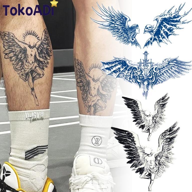Gd Sayap Malaikat Tato Dada Tahan Lama Tato Tahan Lama Tato Temporer Tahan Air Tato Angel Tato Keren