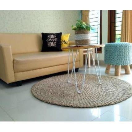 Rug Seagrass NATURAL POLOS/ Karpet Anyaman Seagrass Estetika Big Size murah