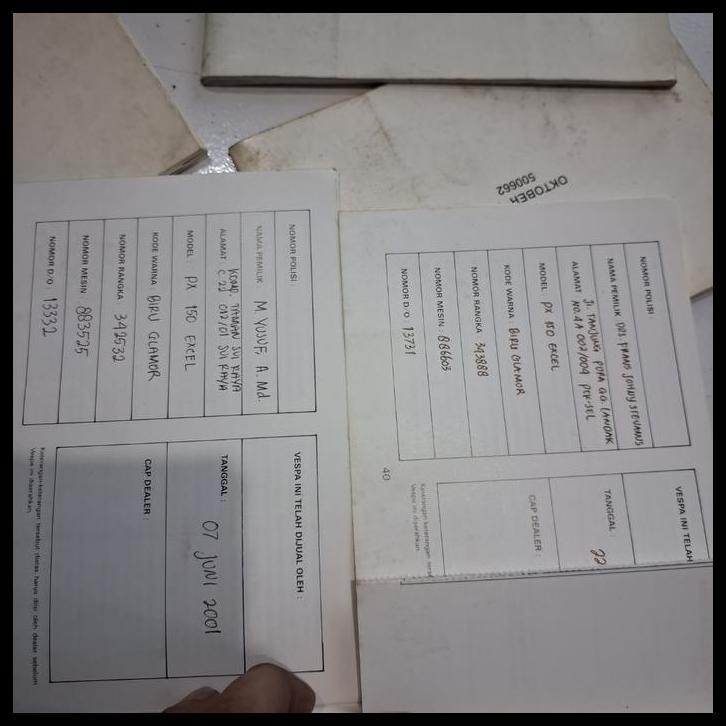 HOT DEAL BUKU PETUNJUK DAN PEMAKAIAN VESPA EXCEL 150 ORIGINAL BEKAS BAGUS WARNA MOTOR BIRU 