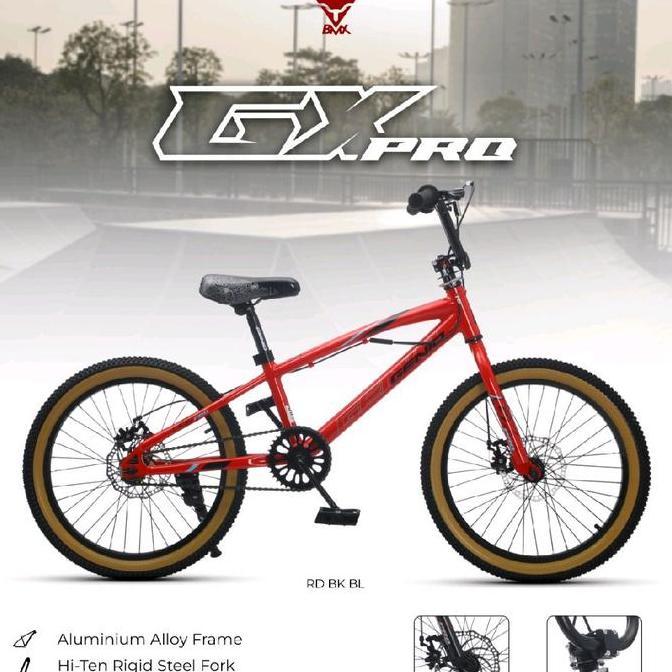 Sepeda Bmx 20Inch Genio Gx Pro Frame Alloy Rem Cakram Outdoor