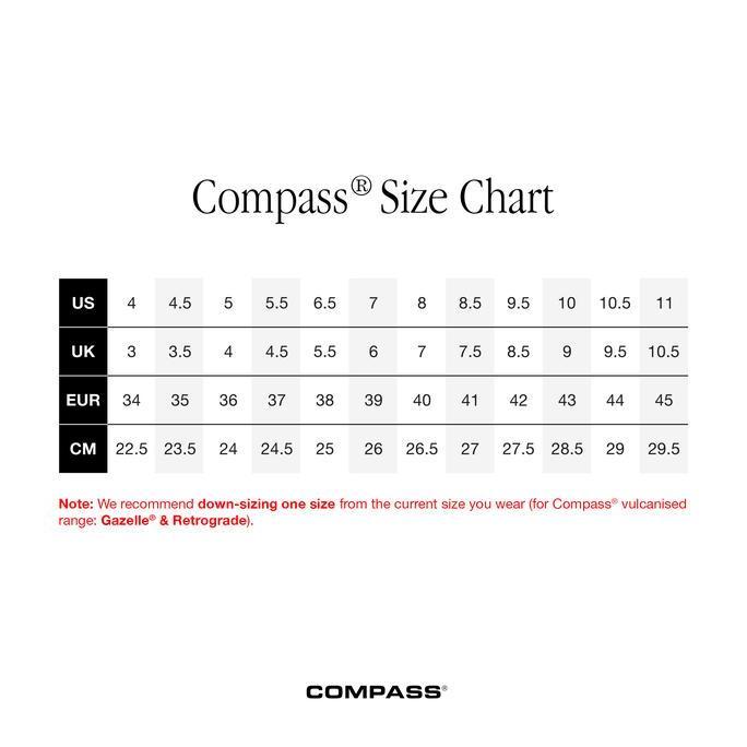 Compass gazelle low wafer maroon