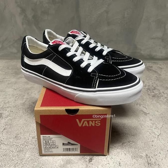 Vans sk8 low black white orinal - Vans sk8
