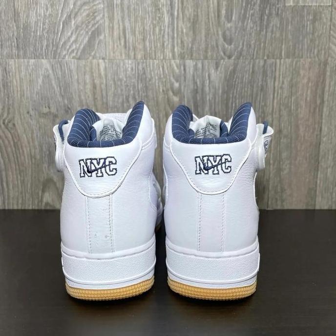 Nike Air Force 1 Mid QS "Midnht Navy/Gum/White/NYC" Orinal BNIB