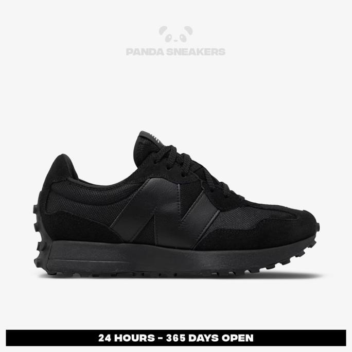 New Balance NB 327 Balance Tripleblack Allblack Black Authentic