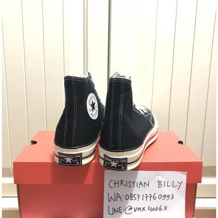 CONVERSE CHUCK 70 HI BLACK EGRET ORINAL