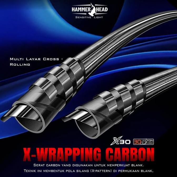 Promo Joran Hammerhead Blue Mountain 802/902/1002 Joran Pancing Cod