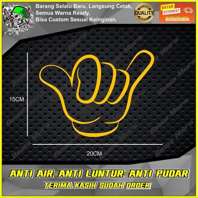 BEST SELLER STIKER TANGAN OLENG CUTTING STICKER AKSESORIS MOTOR