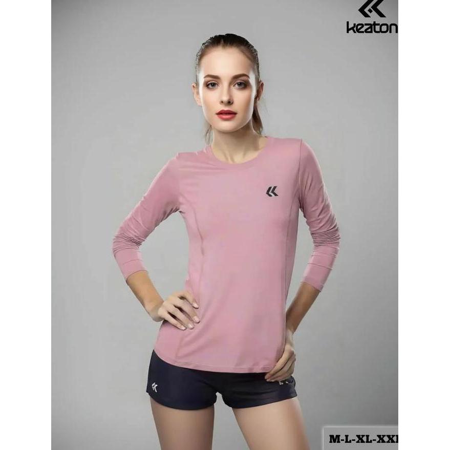 [ FLA NAVY ] KAOS OLAHRAGA HIJAB OUTFIT JOGGING WANITA JERSEY OLAHRAGA WANITA BAHAN DRYFIT PREMIUM