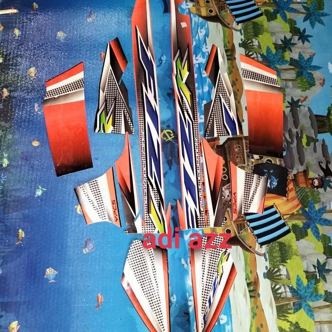 striping stiker lish full body F1ZR fizr hitam orange 2004-2005