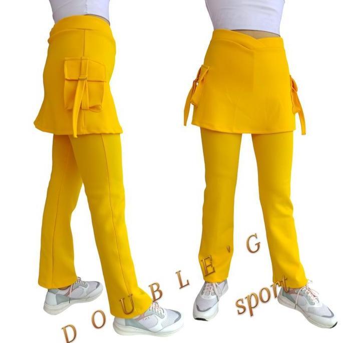 CELANA SENAM ROK KANTONG PDL/CELANA PANJANG ROK SENAM ZUMBA AEROBICS BAHAN SPANDEX/BAWAHAN OLAH RAGA