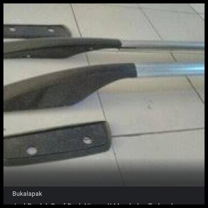 BEST DEAL ROOF RAIL ATAS BAGASI MOBIL  INNOVA / APV / FORD RANGER 2 PCS 