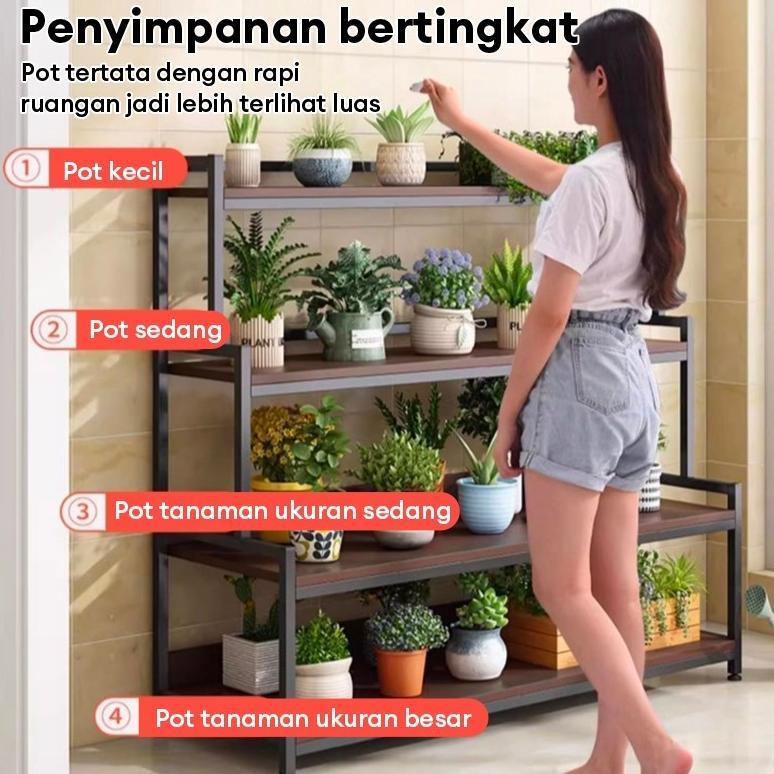 Rak Bunga Besi Susun Rak Bunga Minimalis Rak Display Rak Besi Rak Susun Serbaguna