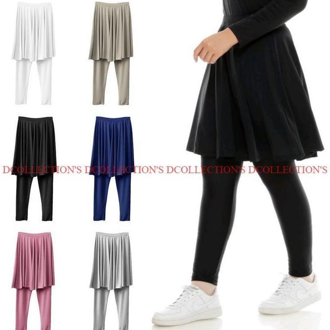 Legging Rok Olahraga Wanita Skirt Sport Jogging Renang Lari Zumba Senam Celana Legging Rok Outdoor J