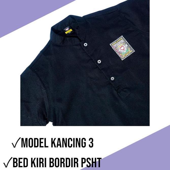 SAKRAL SISWA PSHT KANCING JAPAN DRIL / SERAGAM PSHT / SERAGAM SILAT / BAJU SILAT Sport