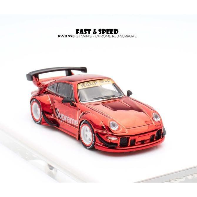 Fast&Speed - Porsche RWB993 GT Wing - Chrome Red