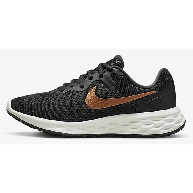 Sepatu Running Womens Revolution 6 NN Black Gold (DC3729 009)