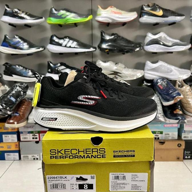 SKECHERS GO RUN ELEVATE 2.0 FLUID MOTION RUNNING FOR MENS BNIB (220847 BLK)