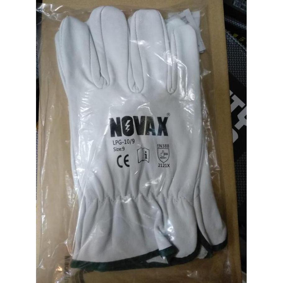 NOVAX PROTECTION GLOVES (LEATHER PROTECTOR) TANPA TALI HITAM murah
