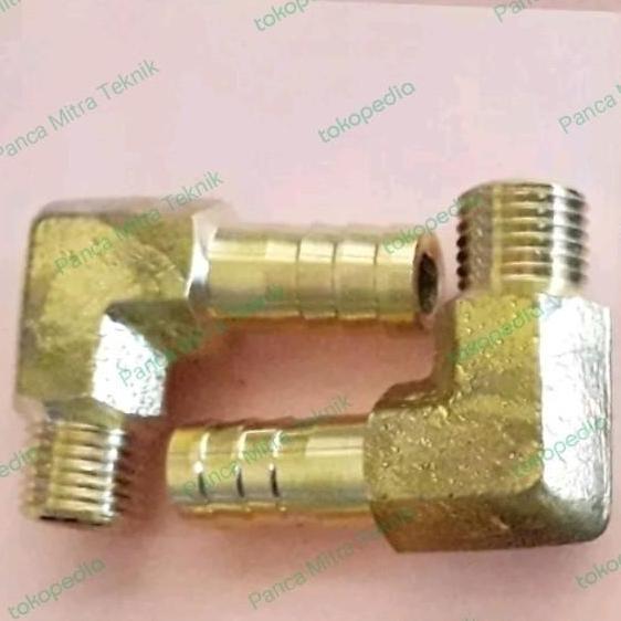 Ready NEPEL SELANG L DRAT LUAR 1/8" SELANG 5/16" INCH murah