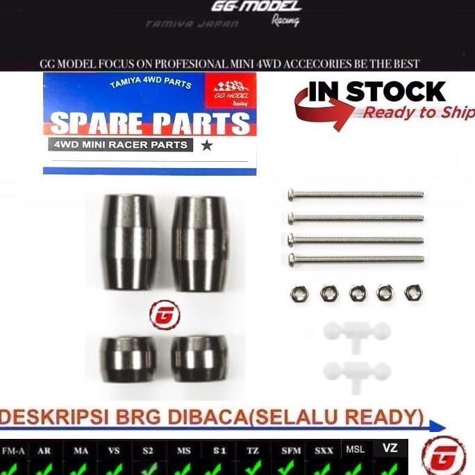 REP TAMIYA 95314 SLIMLINE MASS DAMPER SET BLACK