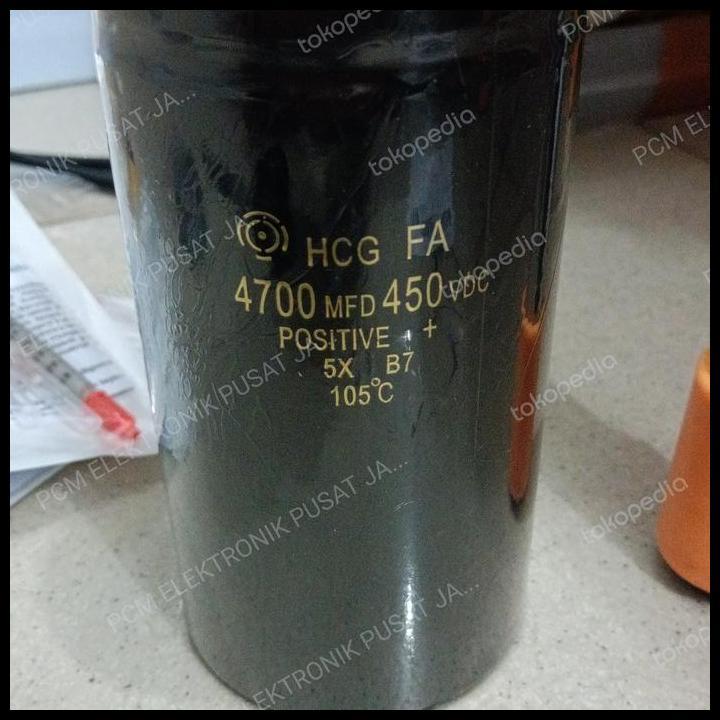 TERMURAH 1001 ELCO ELKO 4700UF 450V 4700 UF 450VDC 450 VDC HCG
