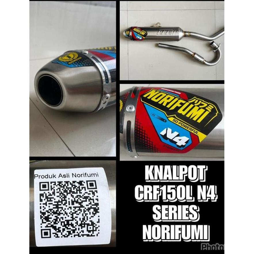 Knalpot Norifumi N4 CRF 150 L stainless ori