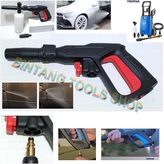 Bersih- Short Gun Nilfisk Replacement Tembakan Gun Untuk Jet Cleaner Nilfisk